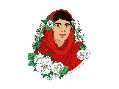 Malala Yousafzai Illustration