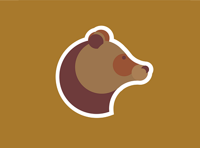 Bear backpacker bear bear illustration camping design illustration illustrator logo