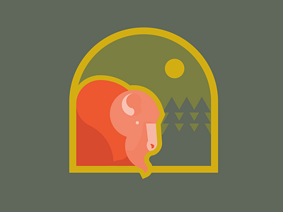 Bison animal bison buffalo camping design illustration illustrator landscape landscape illustration nationalpark yellowstone