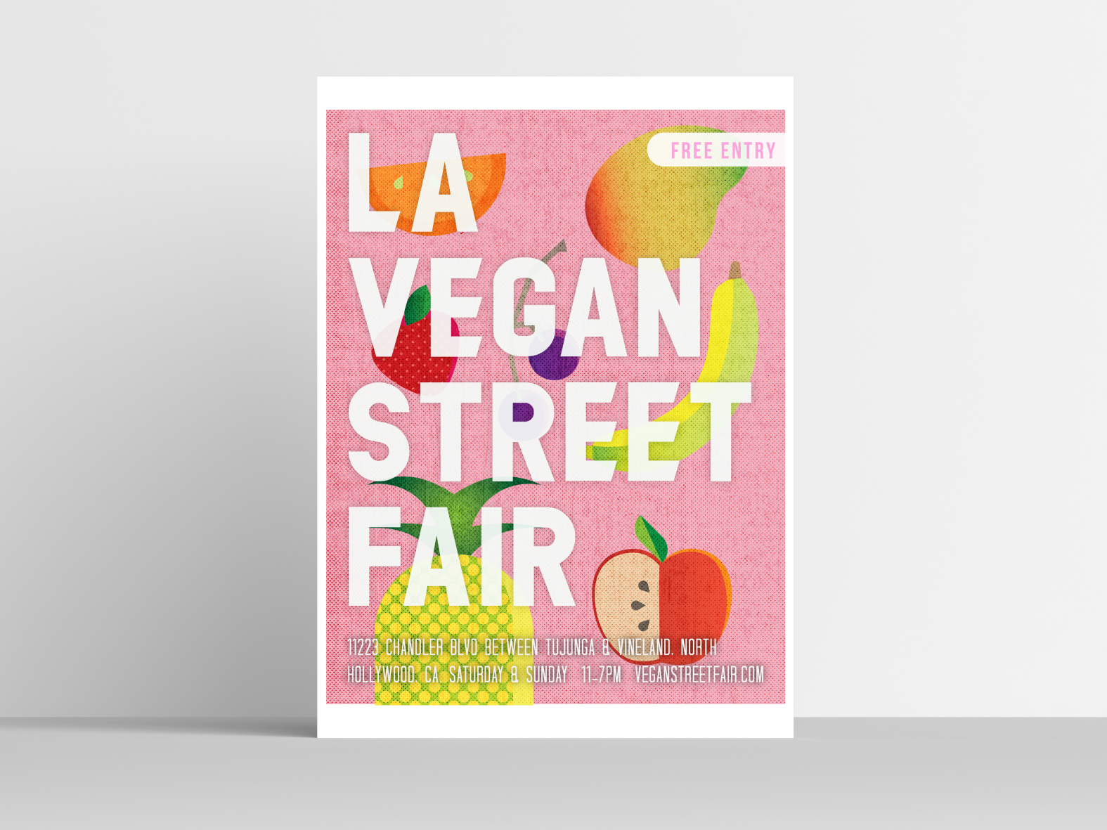 Vegan Street Fair Poster by EB Design on Dribbble