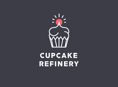 The Cupcake Refinery branding design logo