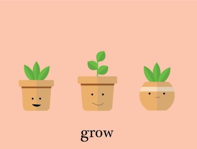 potted plants cute design graphic illustrator plants