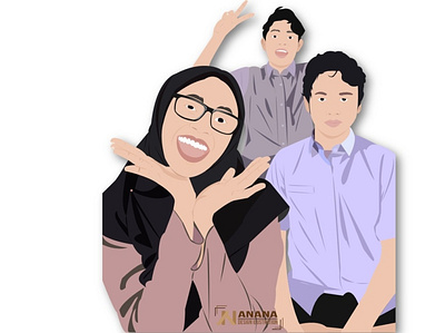 Sister Brother branding brother brotherhood design family family portrait illustration illustrator sister sisterhood