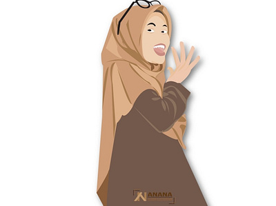 Woman Muslim branding design flat icon illustration illustrator muslimah vector woman woman illustration