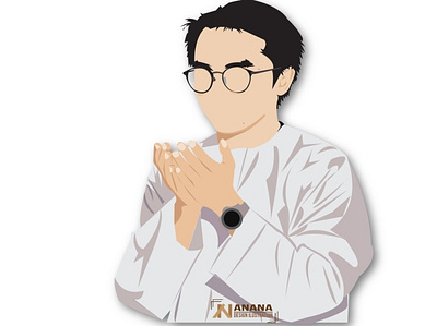 Muslim praying design illustration illustrator muslim muslims pray praying vector