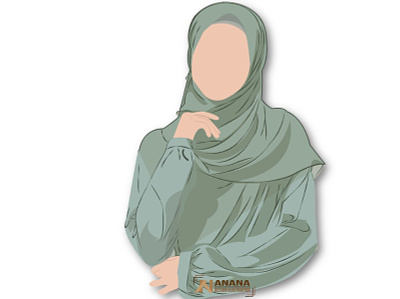Muslimah green design green illustraion illustration illustrator muslimah vector woman woman illustration