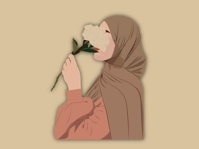 Woman Muslim Illustration by Anana design illustration illustrator muslimah vector woman woman illustration