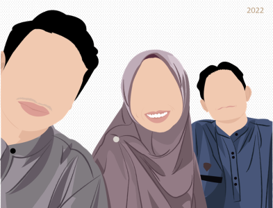 Brother Sister Illustration