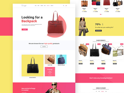 Get women bags / web design 2020