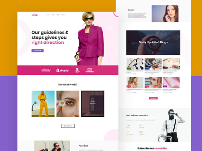 Fashion blogging web design 2020