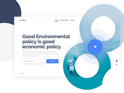 Environmental | Landing page design