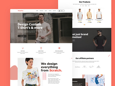 Shopping clothes landing page 2021