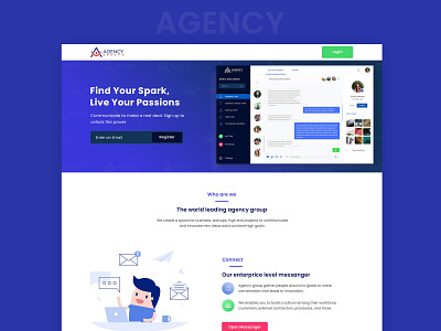 Agency site landing page 2021