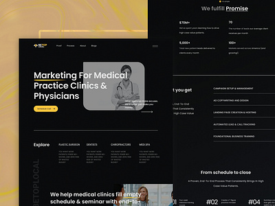 Marketing Agency UI for Medical Team