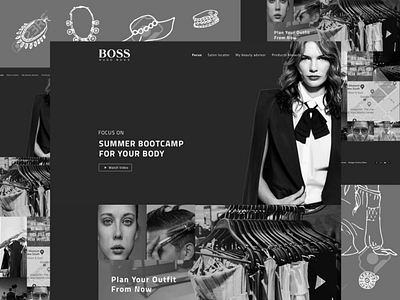 dark fashion web template