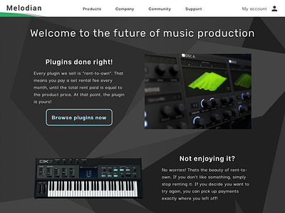 Melodian - Virtual Instrument Website