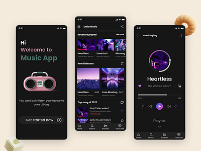 Music App Dark Theme