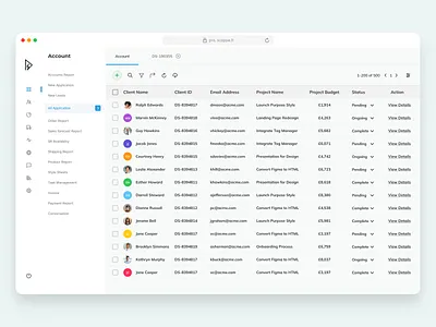 Table Design app dashboard dashboard design data list design list table profile table table design table list typography user user panel web web design web table