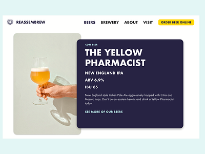 Brewery Product Page Concept