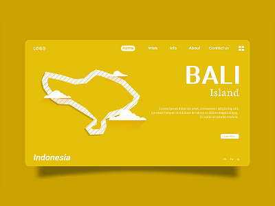 Landing page Bali app art concept design designer fashion illustration flat graphic design illustration landing page