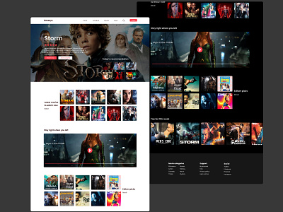 Movie streaming cinema design landing page movies movies app streaming streaming app ui