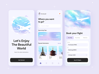 Flight Booking App UI Design