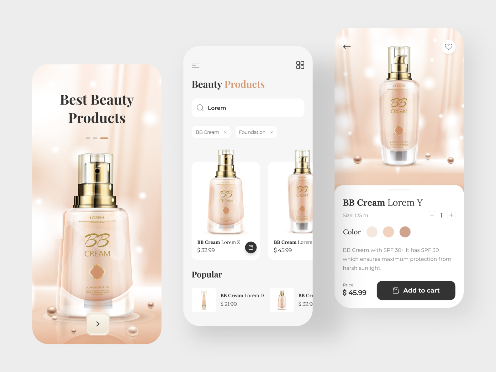 Beauty Mobile App