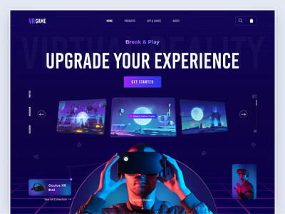 VR Store Website Concept