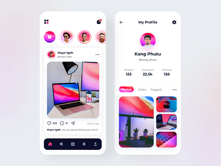 Social App by Nasyiya Ulfa for SUB-X on Dribbble