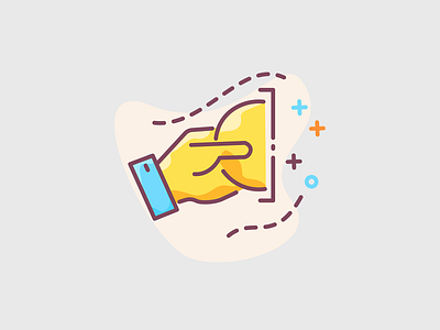 Coin in machine illustration business coin coin base coins creative design earn earning earnings flat icons fresh icon design machine money money app press press coin pressed roicons