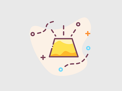 Gold bar illustrated icon bar blockchain earn earn money earnings gold gold bar gold foil goldbar golden goldenratio icon design invest investment investor money save saved saving savings