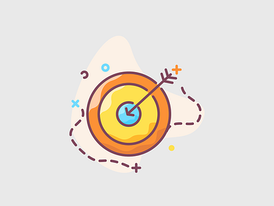 Marketing concept - target illustration