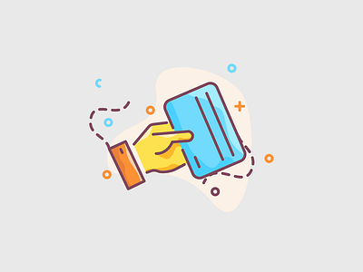 Credit card payment - illustrated icon