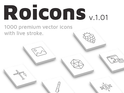 Roicons - premium vector icons app essential icons first first design first post firstshot flat icons icon design icon pack illustration line icon line icons logo roicons ui ui pack ui set ux vector web design