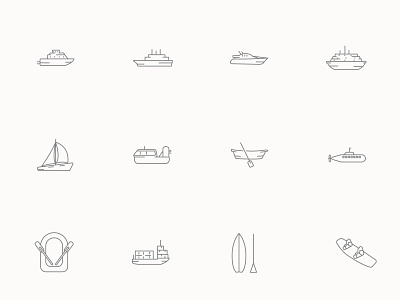 ⭐ Roicons - boats icon set