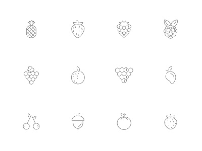 ⭐ Roicons - fruits icon set design essential icons flat icons fruit fruits icon icon app icon design icon fruit icon pack iconset roicons