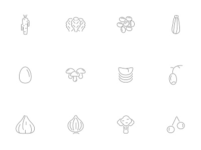 ⭐ Roicons - food icon set app design flat icons food food and drink icon icon app icon design icon pack iconset roicons vegetables