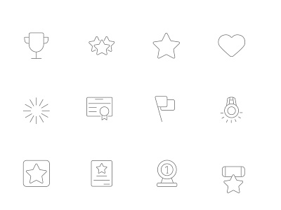 ⭐ Roicons - awards icon set design essential icons flat icons icon icon app icon design icon pack iconset roicons ui