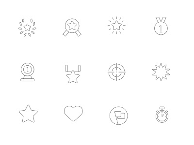 ⭐ Roicons - awards icon set design essential icons flat icons icon icon app icon design icon pack iconset roicons ui