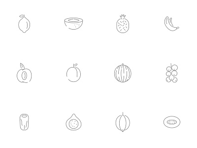 ⭐ Roicons - fruits icon set design essential icons flat icons fruit fruit illustration fruits fruits and vegetables online icon icon app icon design icon pack iconset roicons