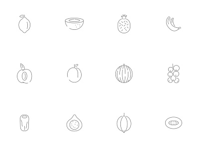 ⭐ Roicons - fruits icon set