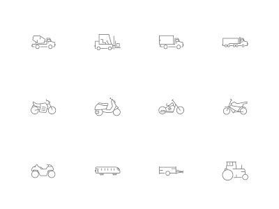 ⭐ Roicons - vehicles icon set