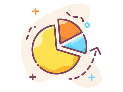 Marketing business graph icon