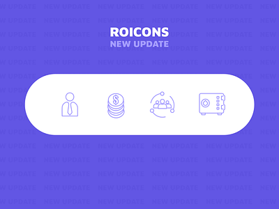 Roicons v. 1.02 - update of business icons on roicons business business man coins essential icons icon design icon set illustrator money new roicons safe safe money team work ui update updated updates