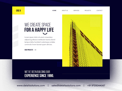 Construction website design branding design ui ux website website design websitedesign