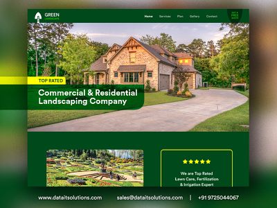 Landscapes Website Design By Datait, Landscaping Company Websites