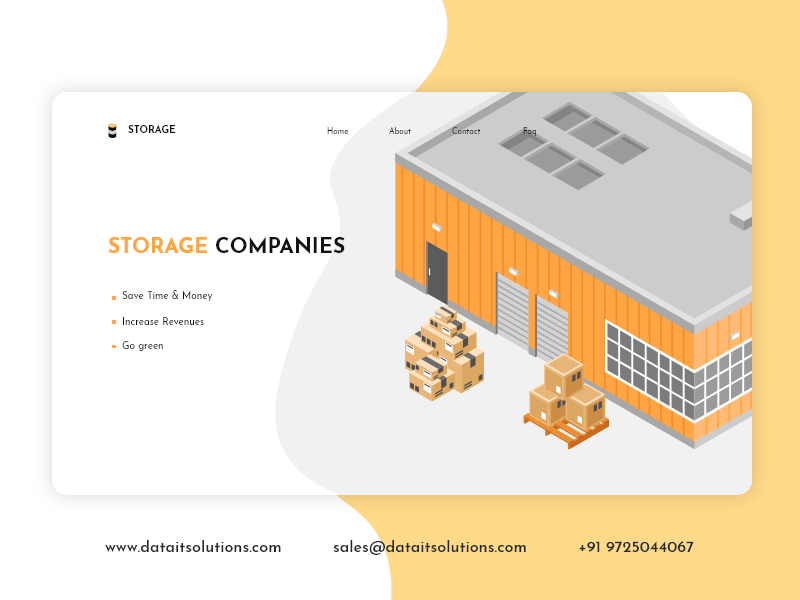 Self Storage Website Design by DataIT Solutions on Dribbble