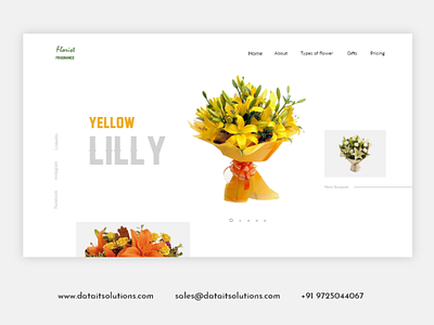 flower shop website design branding creative design flower shop website design landing page portfolio uiux website design websitedesign