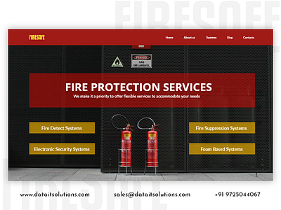 Fire Protection Contractor Website Design branding creative design fire department fire protection uiux website website design websitedesign