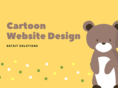 Cartoon Website Design cartoon cartoon website creative design design ui uiux website websitedesign